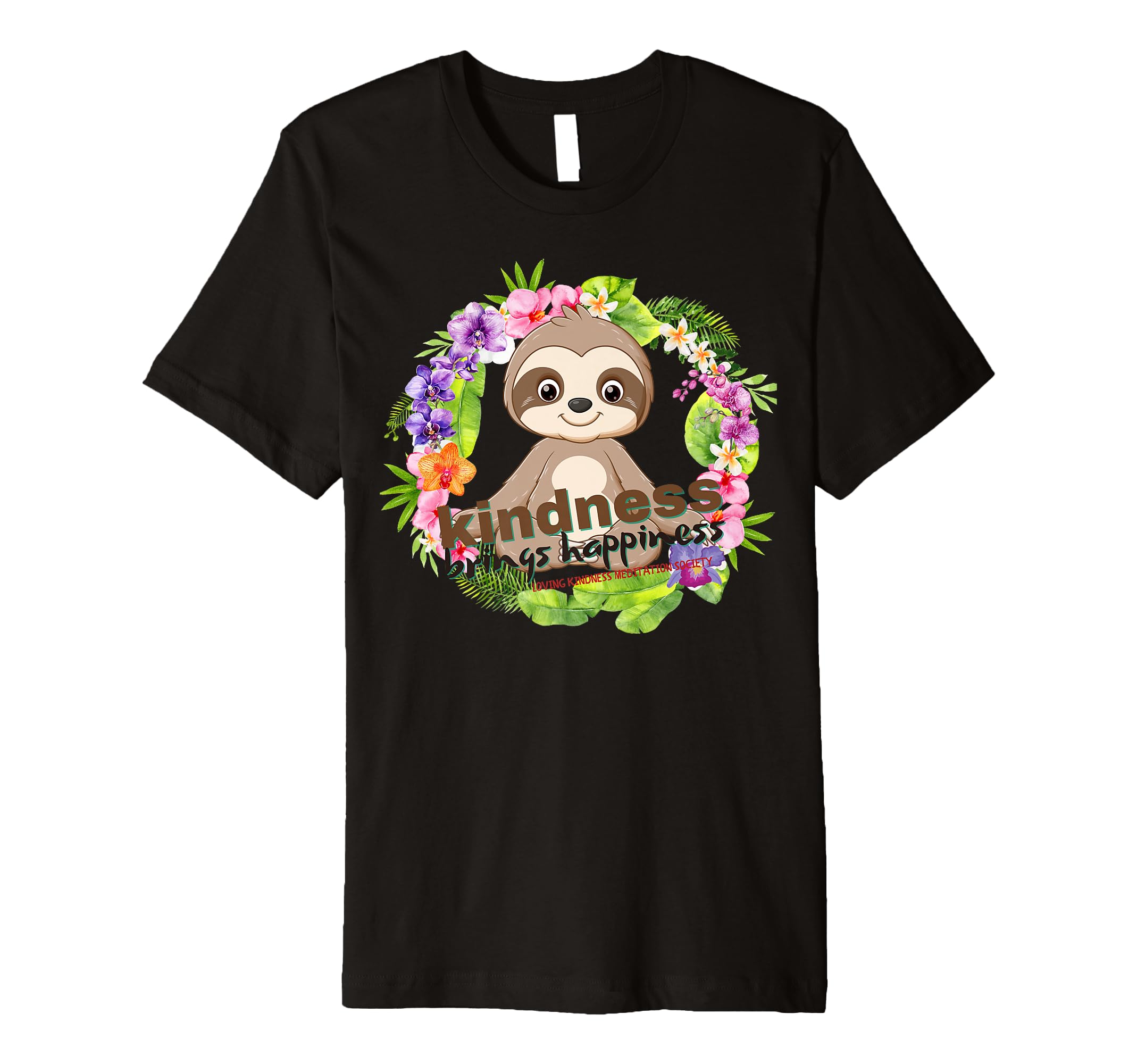 Zen Meditating Sloth Breathe T-Shirt - Minimalist Print Men Women - T-Shirt, Sweatshirt, Hoodie