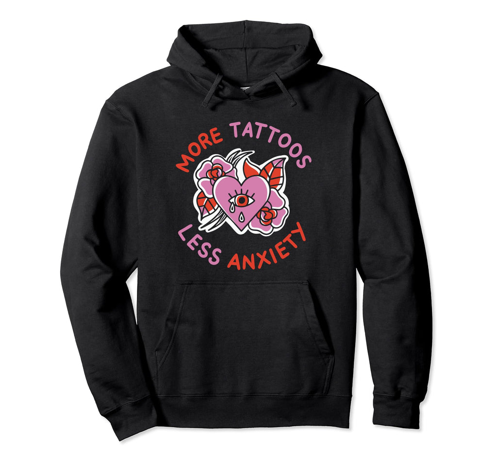 Anxiety Tattoo Inked Mental Health Sweatshirt - Trendy Graphic for Adults - T-Shirt, Sweatshirt, Hoodie