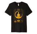 Golden Meditation Lotus Zen Yoga T-Shirt - Novelty Apparel Unisex - T-Shirt, Sweatshirt, Hoodie