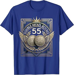 55. Double Nickel Royale Art Deco Design T-Shirt Unisex T-shirt, Sweatshirt, Hoodie, Long Sleeve Tee - T-Shirt, Sweatshirt, Hoodie