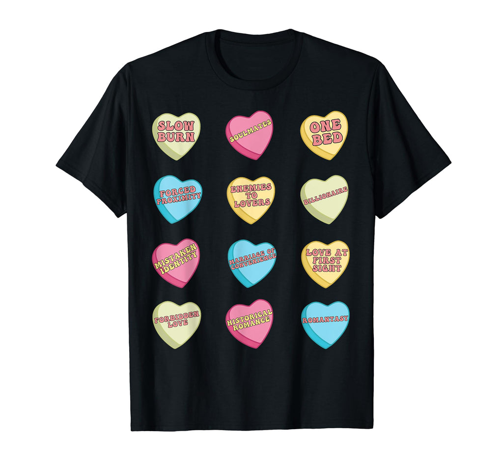Bookish Romance Tropes Smut T-Shirt - Casual Everyday Wear for Adults - T-Shirt, Sweatshirt, Hoodie