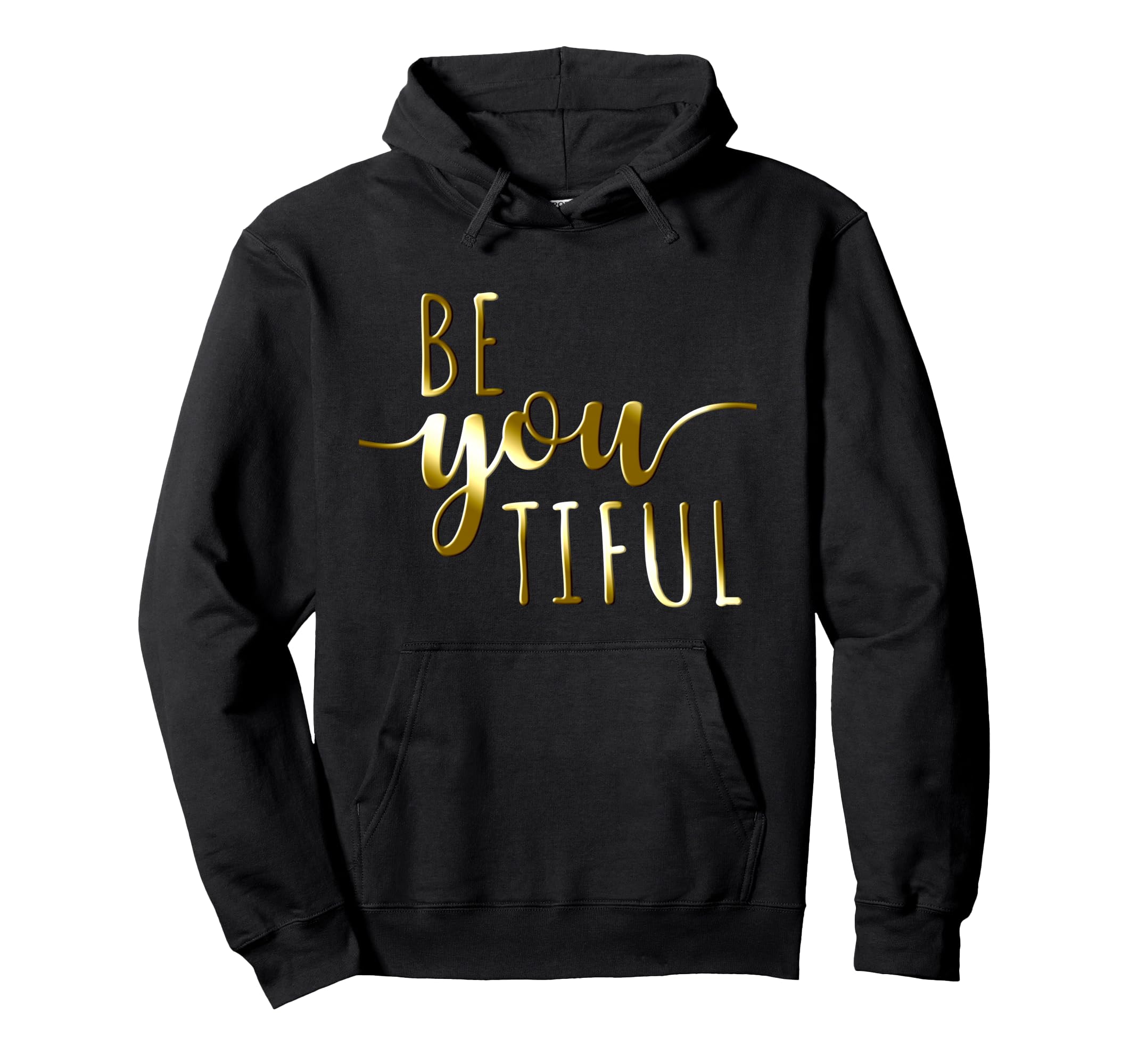 Beyoutiful Be You Tiful Mindfulness Zen Hoodie - Trendy Graphic Unisex - T-Shirt, Sweatshirt, Hoodie