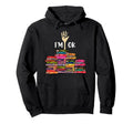 Reading Lover Full Books Im Ok Book Hoodie - Fun Novelty Design for Adults - T-Shirt, Sweatshirt, Hoodie