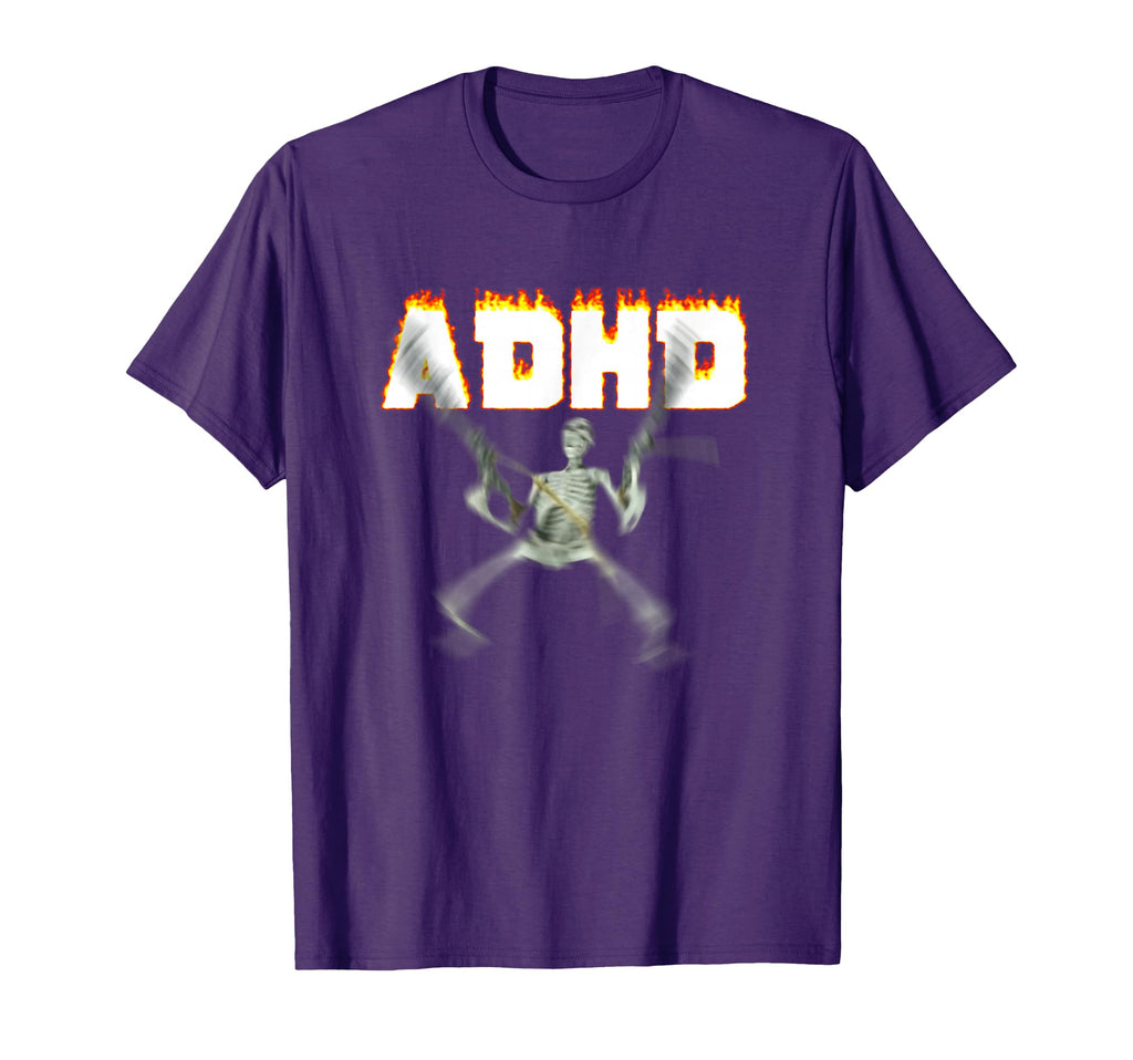 Adhd Skeleton Meme T-Shirt - Graphic Print for Adults - T-Shirt, Sweatshirt, Hoodie
