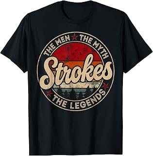 Vintage The Men The Myth Strokes Legends Gift for Men Women T-Shirt Unisex T-shirt, Sweatshirt, Hoodie, Long Sleeve Tee - T-Shirt, Sweatshirt, Hoodie