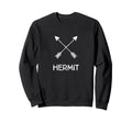 Hermit Directional Arrows Quiet Sweatshirt - Unique Graphic Men Women - T-Shirt, Sweatshirt, Hoodie