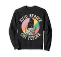 Avid Reader Cat Feeder Funny Sweatshirt - Novelty Apparel Men Women - T-Shirt, Sweatshirt, Hoodie