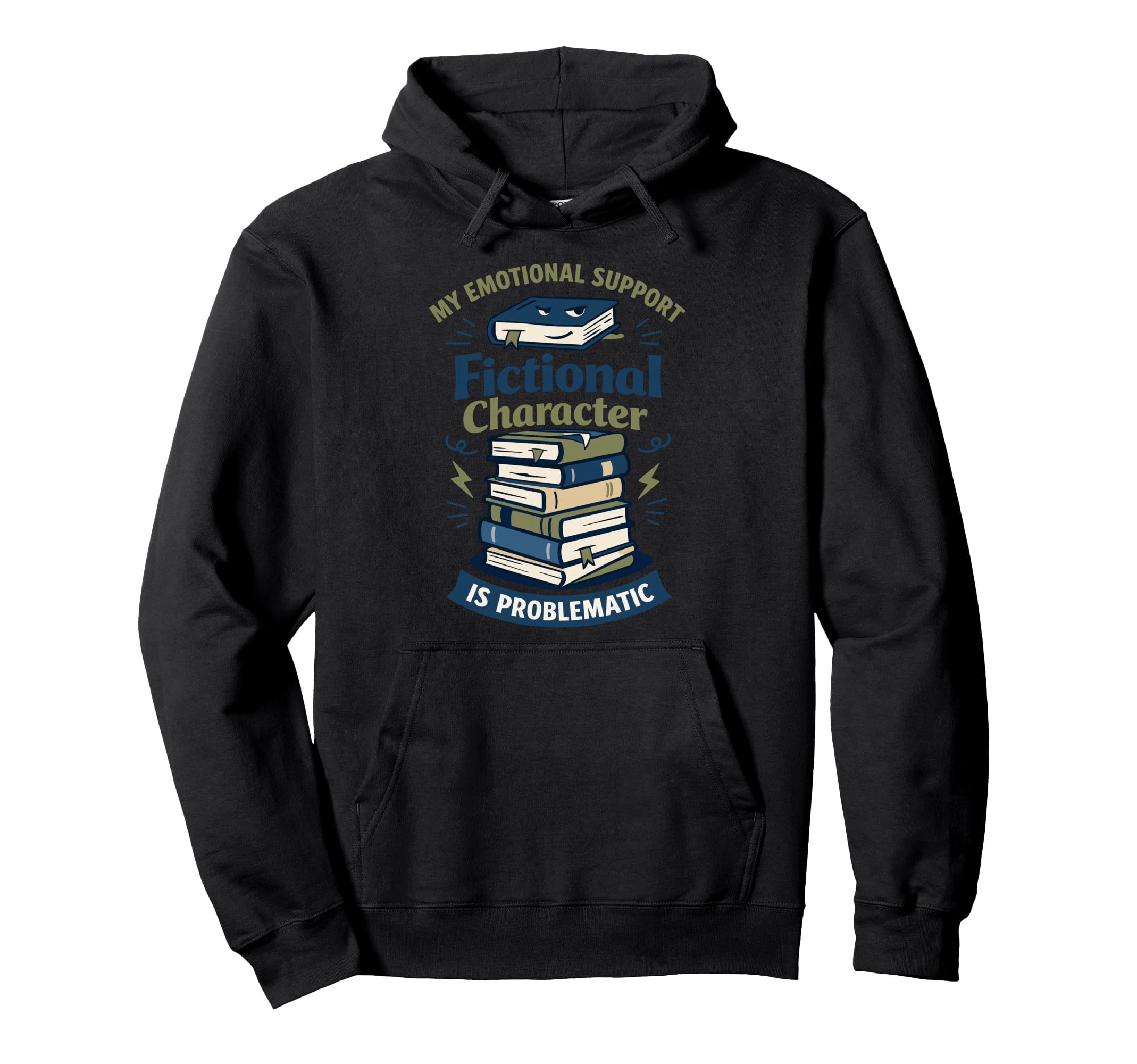 Chaotic Book Lover Unhinged Reader Hoodie - Streetwear Style Men Women - T-Shirt, Sweatshirt, Hoodie