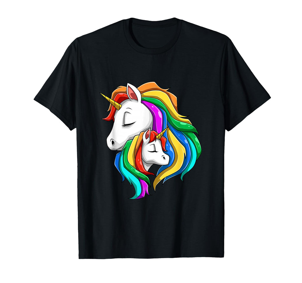 Protective Mom Unicorn Child Unicorn T-Shirt - Custom Art Print Men Women - T-Shirt, Sweatshirt, Hoodie