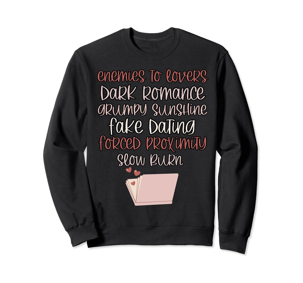 Bibliophile Romance Book Genre Sweatshirt - Fun Novelty Design Men Women - T-Shirt, Sweatshirt, Hoodie
