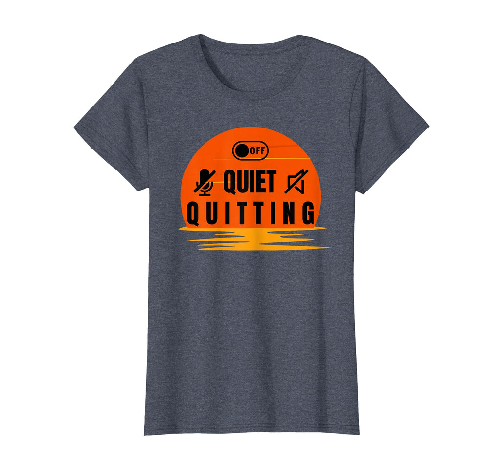Quiet Quitting Sunset Mute Off T-Shirt - Trendy Graphic Unisex - T-Shirt, Sweatshirt, Hoodie