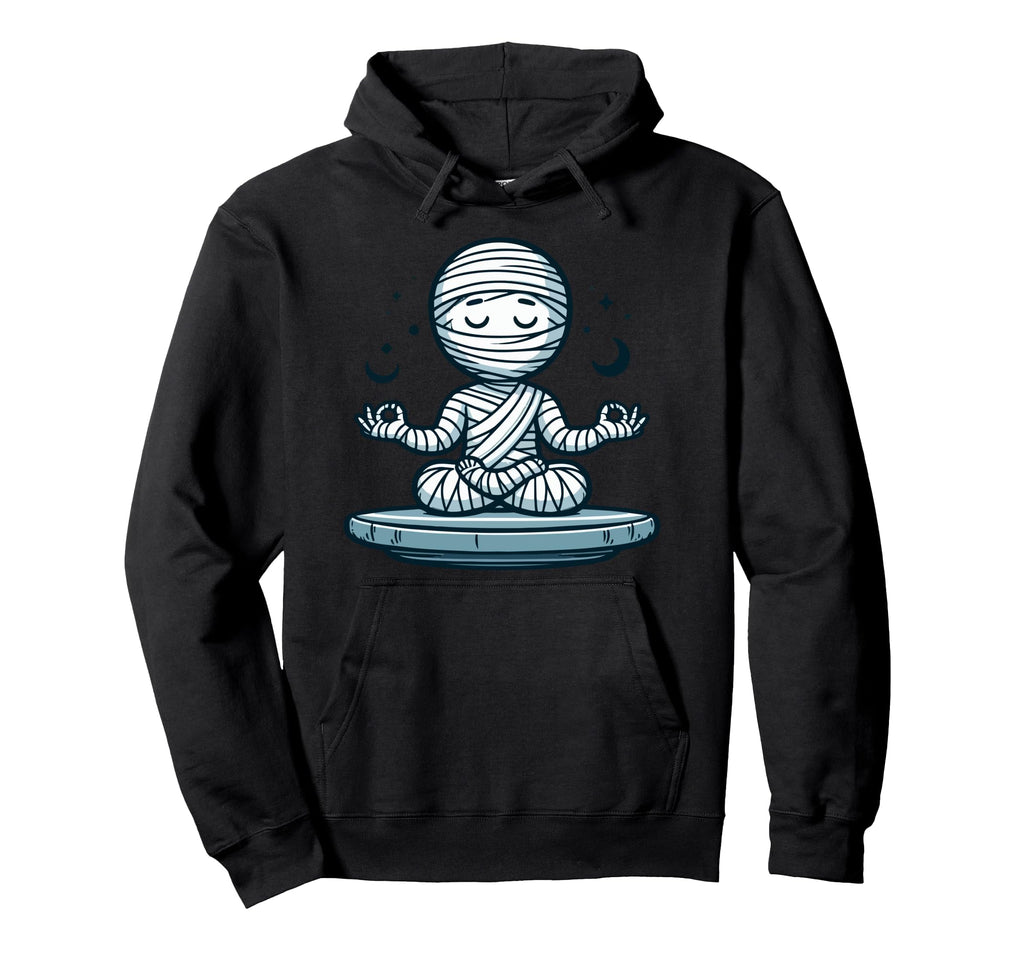 Meditation Mummy Yoga Pose Hoodie - Casual Everyday Wear for Adults - T-Shirt, Sweatshirt, Hoodie