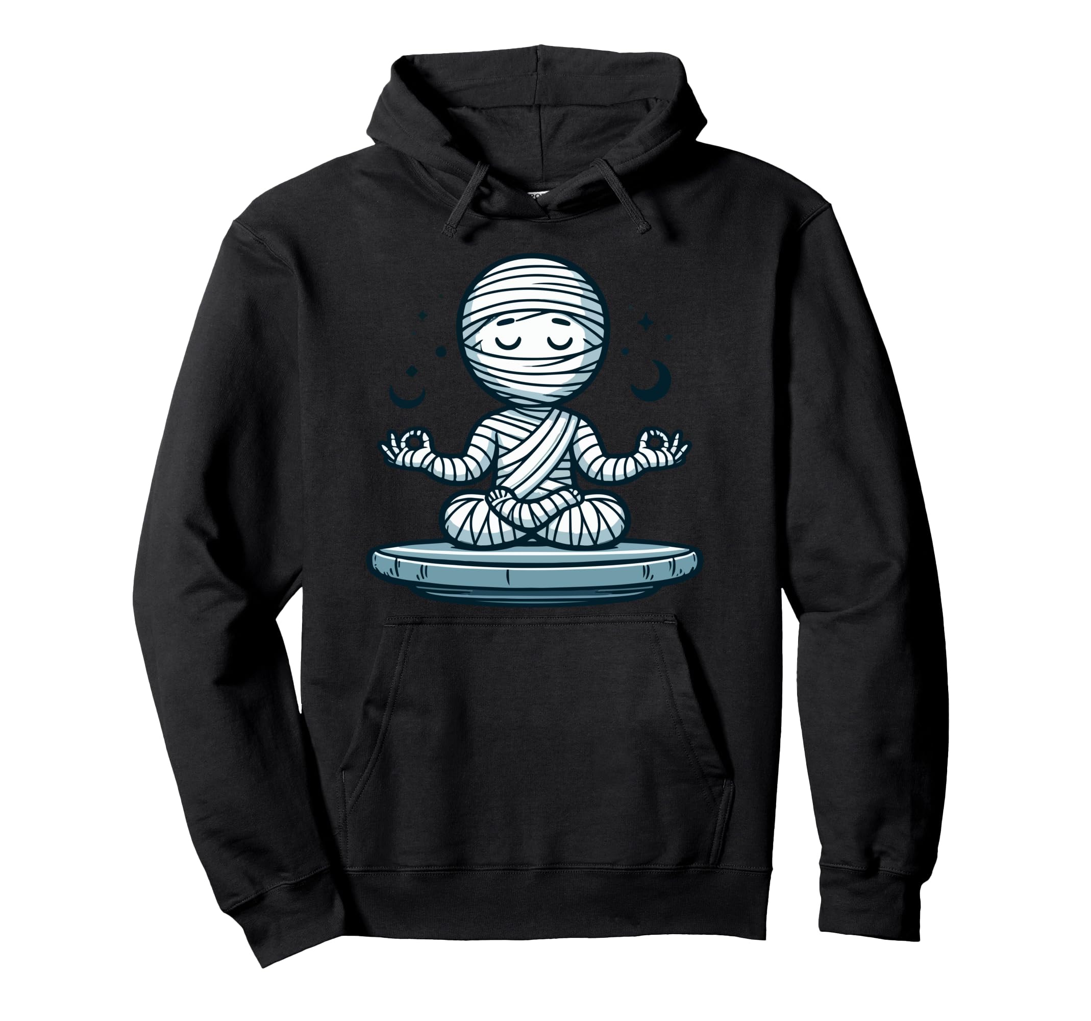 Meditation Mummy Yoga Pose Hoodie - Casual Everyday Wear for Adults - T-Shirt, Sweatshirt, Hoodie