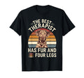Dog Lover Best Therapist Has Fur And T-Shirt - Custom Art Print for Adults - T-Shirt, Sweatshirt, Hoodie