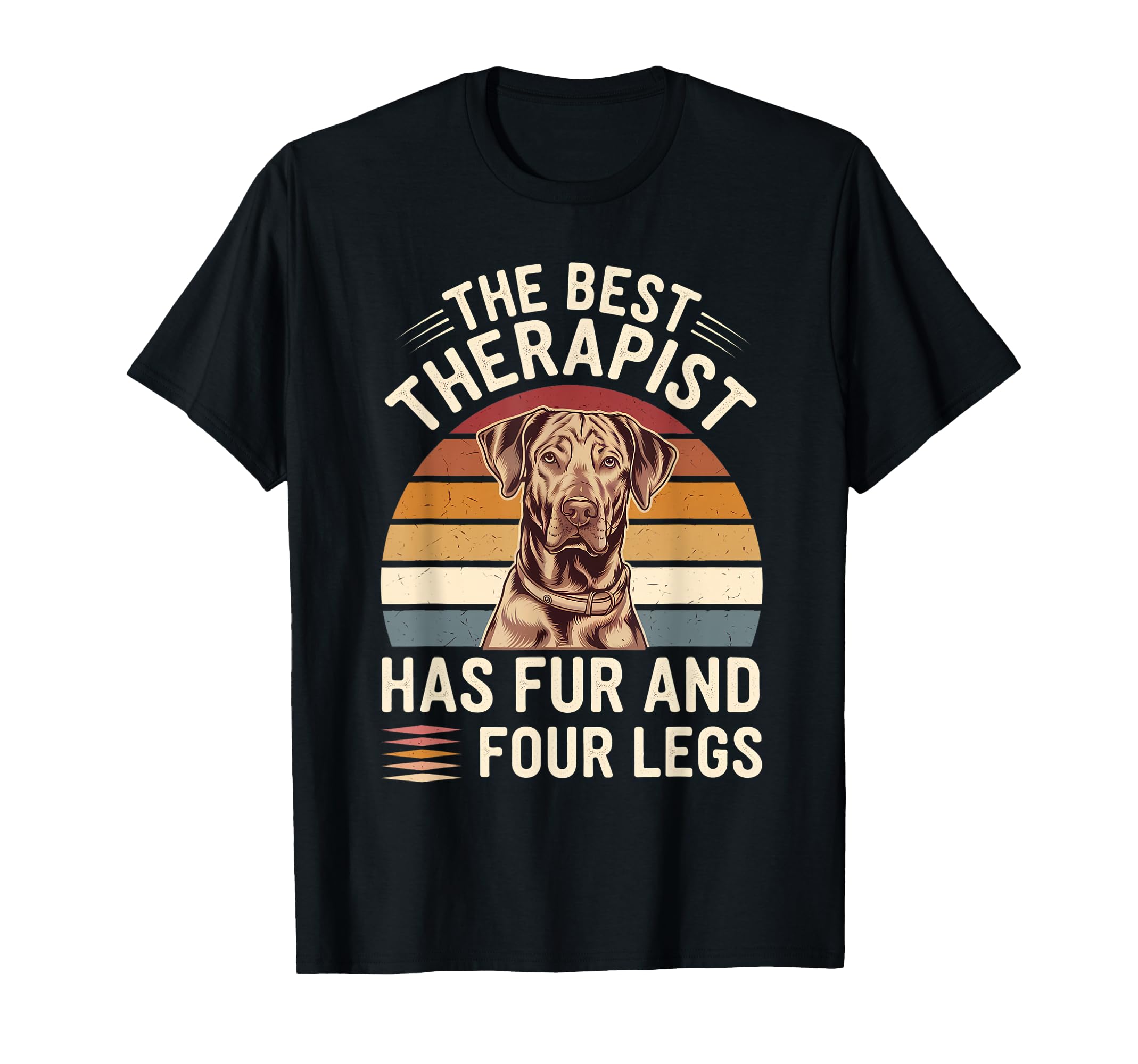 Dog Lover Best Therapist Has Fur And T-Shirt - Custom Art Print for Adults - T-Shirt, Sweatshirt, Hoodie