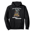 Easily Distracted Books Dragons Funny Hoodie - Trendy Graphic for Adults - T-Shirt, Sweatshirt, Hoodie