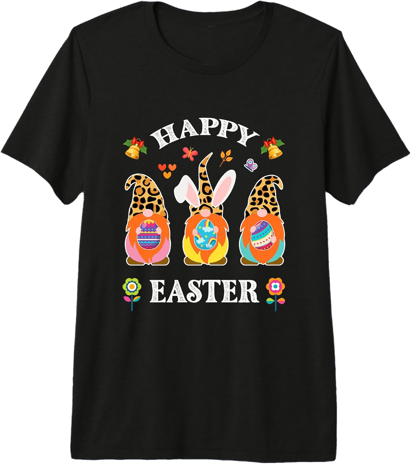 Cute Three Gnome Holding Egg Happy Easter Day 2026 Unisex T-shirt, Sweatshirt, Hoodie, Long Sleeve Tee - T-Shirt, Sweatshirt, Hoodie