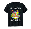 Antisocial Cat Club Introvert Cat T-Shirt - Aesthetic Graphic Men Women - T-Shirt, Sweatshirt, Hoodie