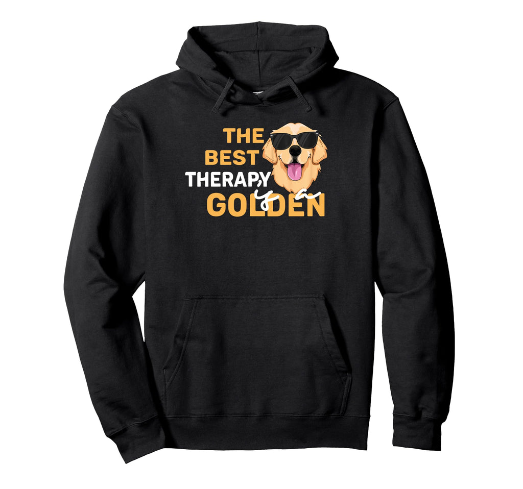 Best Therapy Is Golden Retriever Dog Hoodie - Streetwear Style Unisex - T-Shirt, Sweatshirt, Hoodie