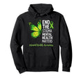 Butterfly End Stigma Mental Health Hoodie - Minimalist Print Unisex - T-Shirt, Sweatshirt, Hoodie