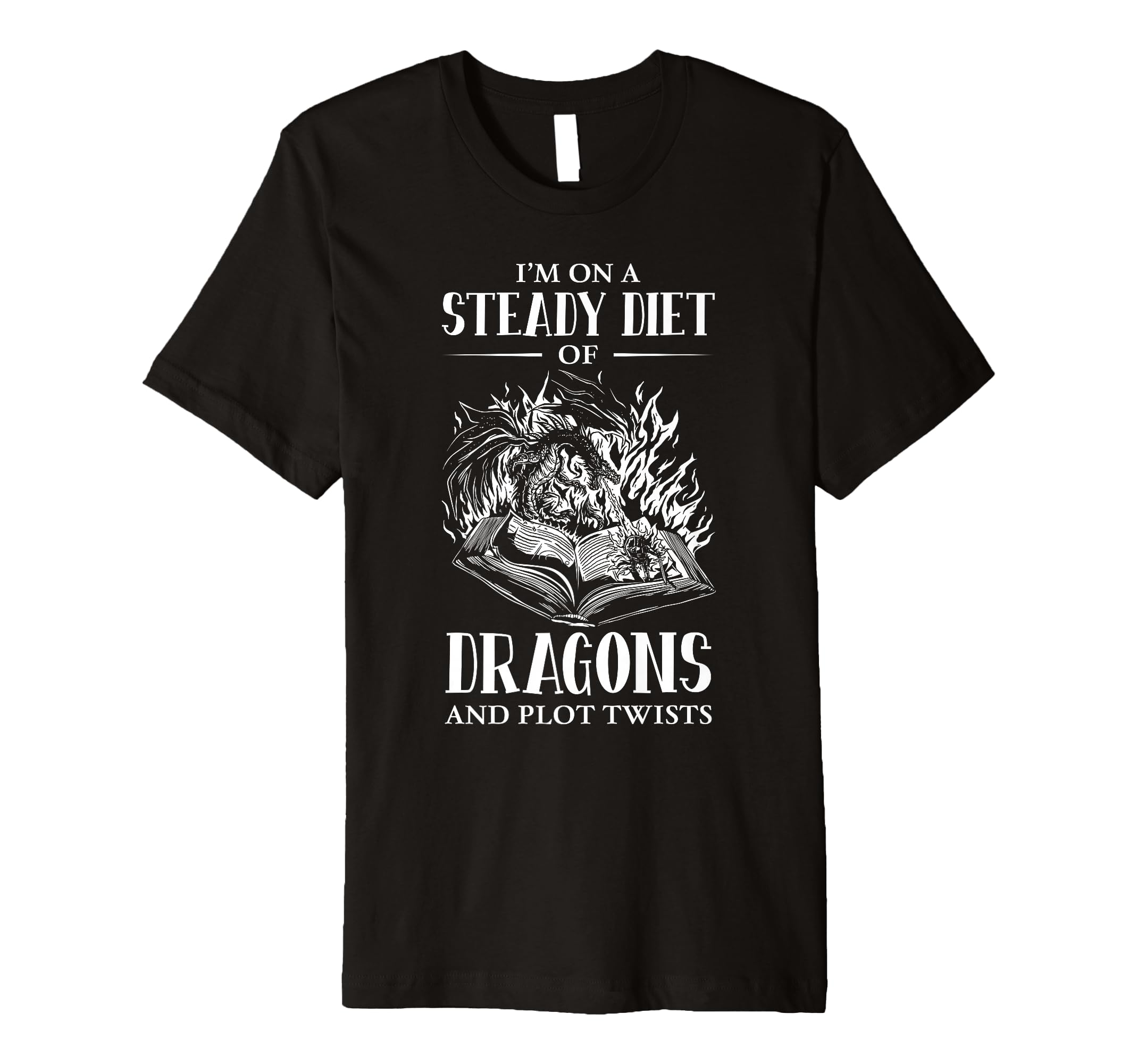 Bookworm Dragon Fantasy Book Lover T-Shirt - Novelty Apparel Unisex - T-Shirt, Sweatshirt, Hoodie