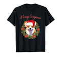 Merry Corgmas Corgi Santa Hat Dog T-Shirt - Fun Novelty Design Unisex - T-Shirt, Sweatshirt, Hoodie