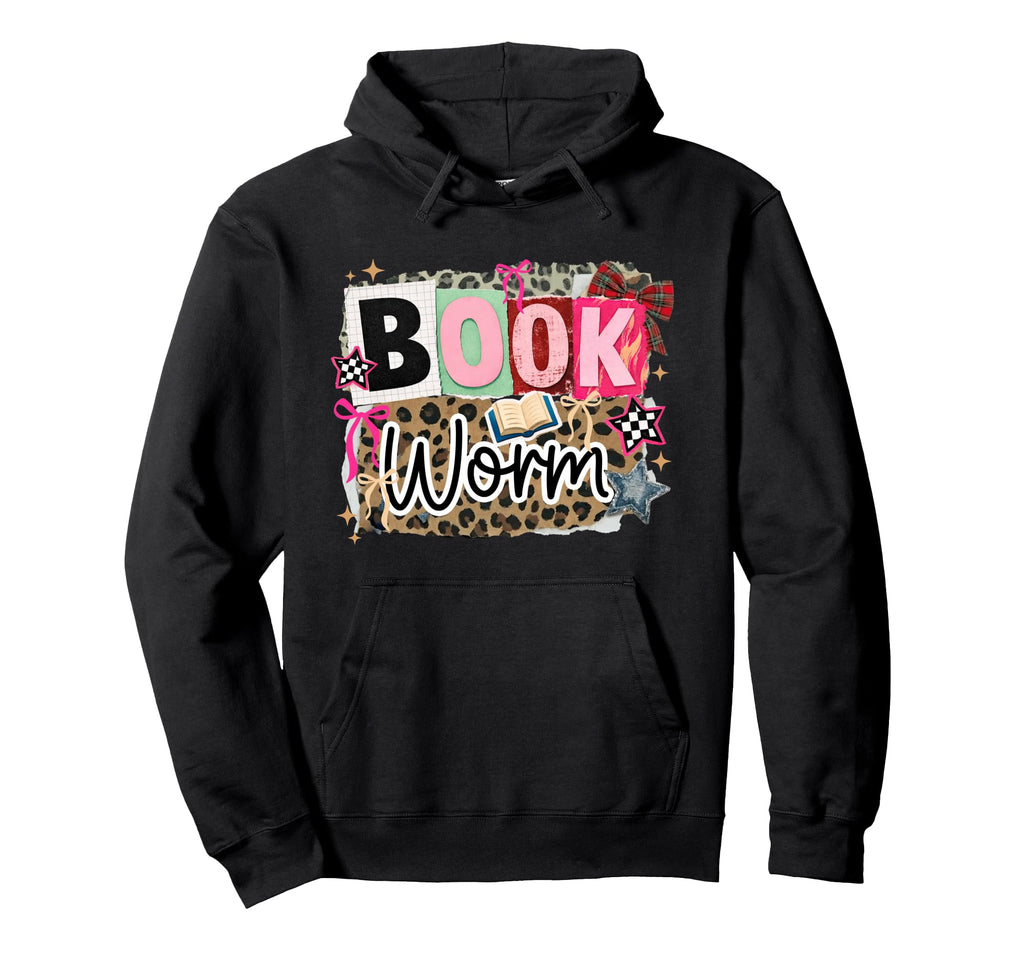 Bookworm Coquette Bow Booktrovert Hoodie - Aesthetic Graphic Men Women - T-Shirt, Sweatshirt, Hoodie