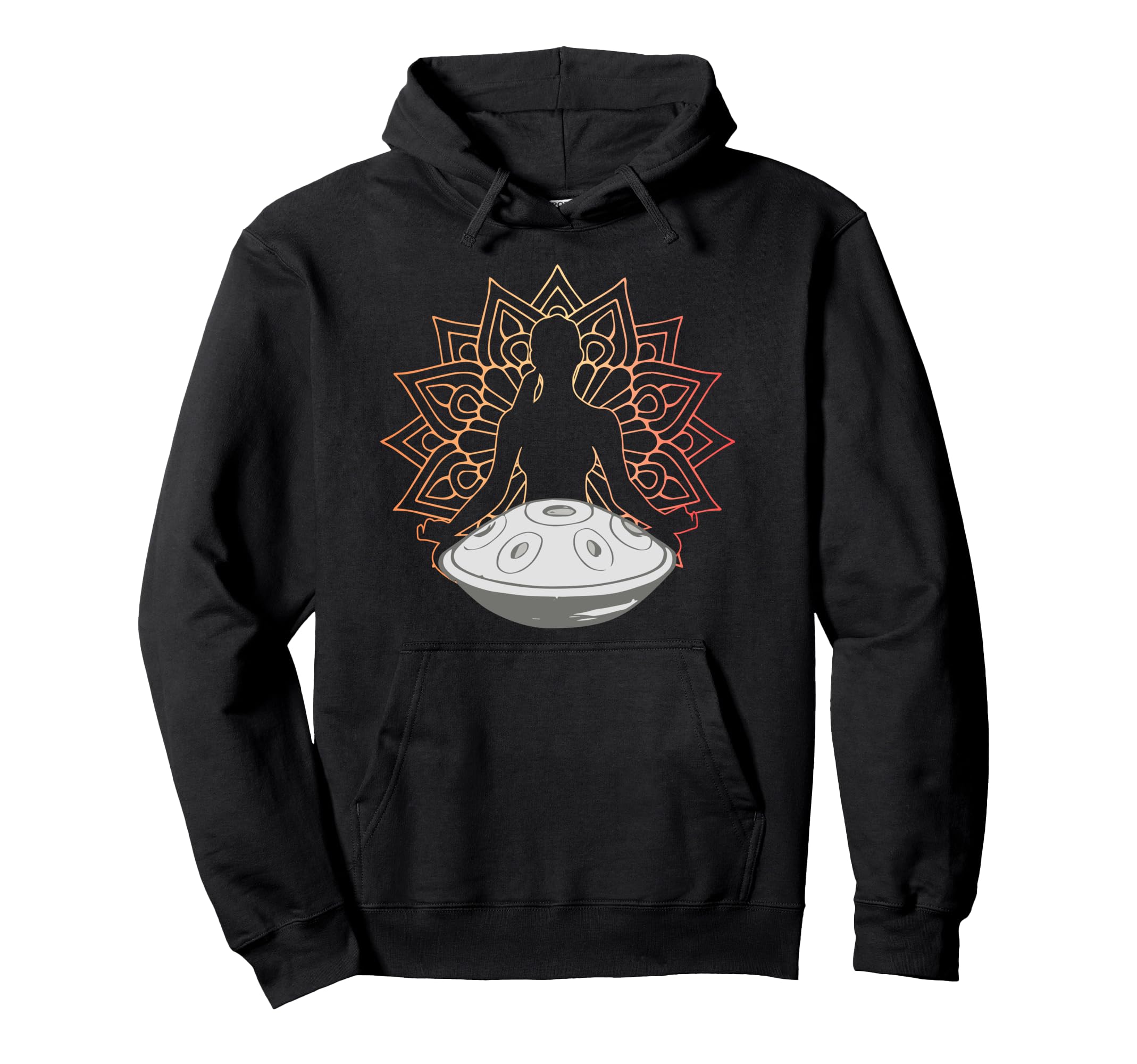 Handpan Musical Instrument Mindfulness Hoodie - Custom Art Print Unisex - T-Shirt, Sweatshirt, Hoodie