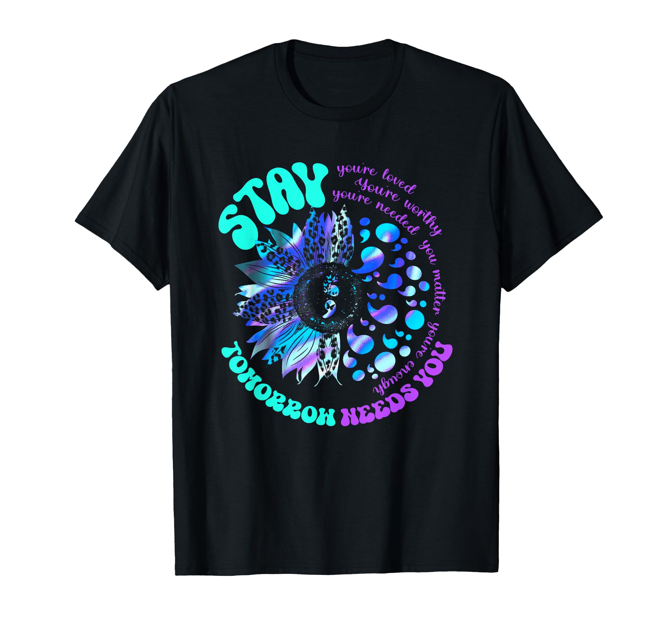 988 Suicide Prevention Stay Tomorrow T-Shirt - Trendy Graphic Men Women - T-Shirt, Sweatshirt, Hoodie