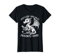 Just Who Loves Dragons And Books Book T-Shirt - Graphic Print Unisex - T-Shirt, Sweatshirt, Hoodie