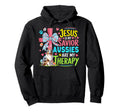 Jesus Is Savior Aussies Are Therapy Easter Hoodie - Trendy Graphic Unisex - T-Shirt, Sweatshirt, Hoodie