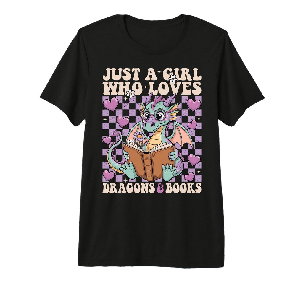 Just Who Loves Dragons And Books Dragon T-Shirt - Novelty Apparel Unisex - T-Shirt, Sweatshirt, Hoodie
