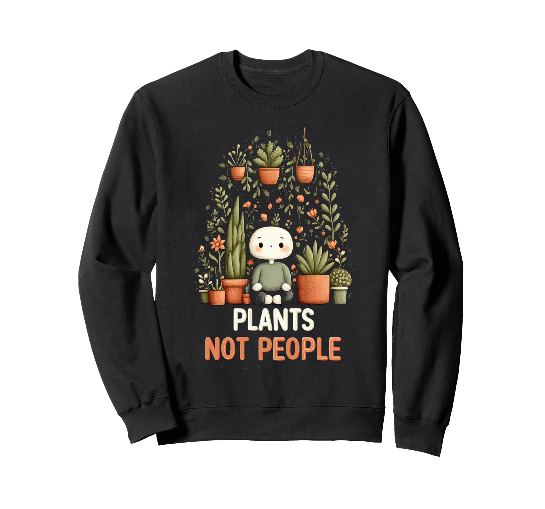 Funny Introvert Plant Lover Sweatshirt - Aesthetic Graphic for Adults - T-Shirt, Sweatshirt, Hoodie
