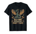 Dragon Fantasy Book Lover Book Nerd T-Shirt - Aesthetic Graphic for Adults - T-Shirt, Sweatshirt, Hoodie