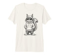 Squirrel Sunglasses Street Tri Blend Hoodie - Fun Novelty Design for Adults - T-Shirt, Sweatshirt, Hoodie