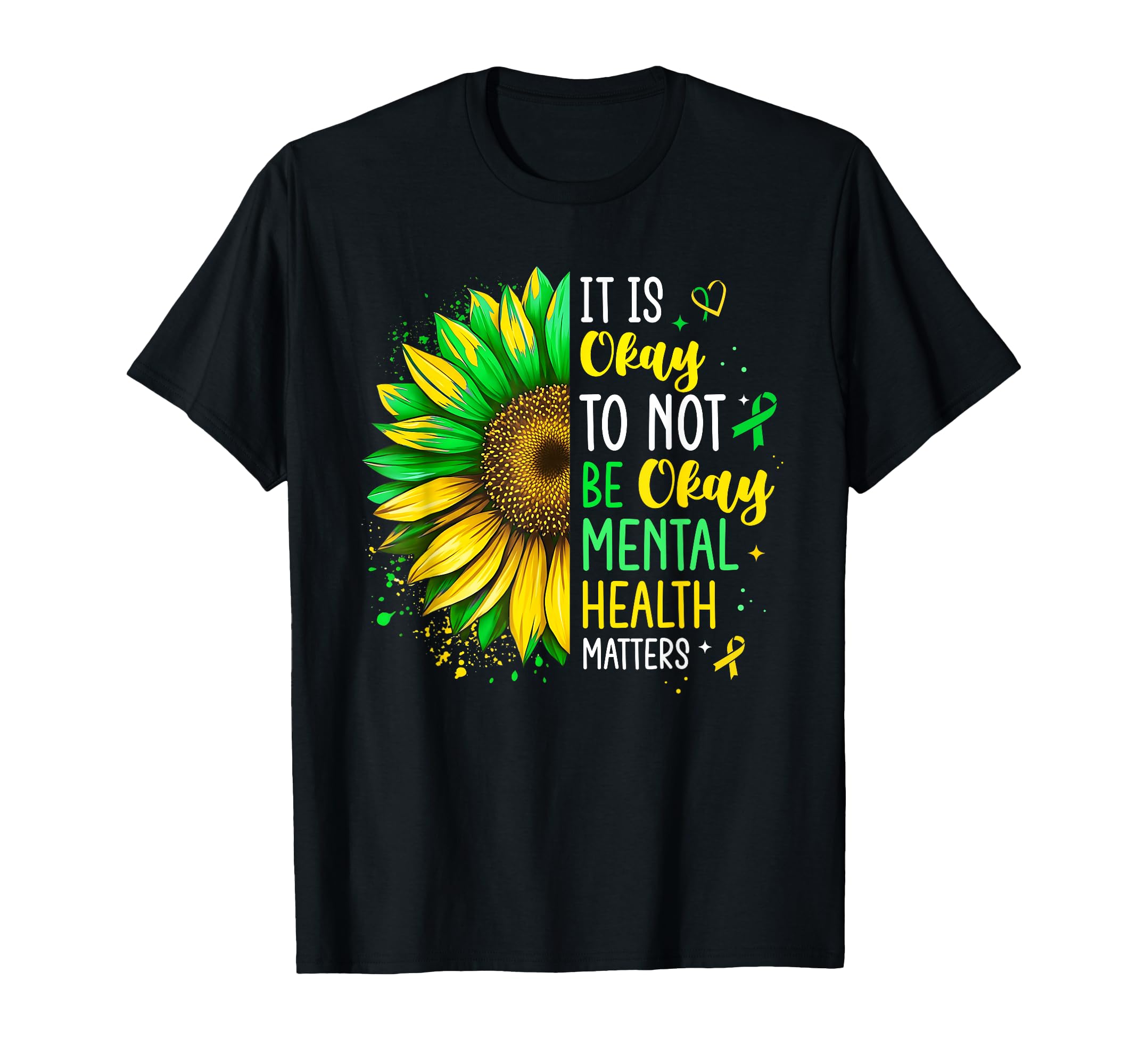 Its Okay To Not Be Okay Mental T-Shirt - Minimalist Print for Adults - T-Shirt, Sweatshirt, Hoodie