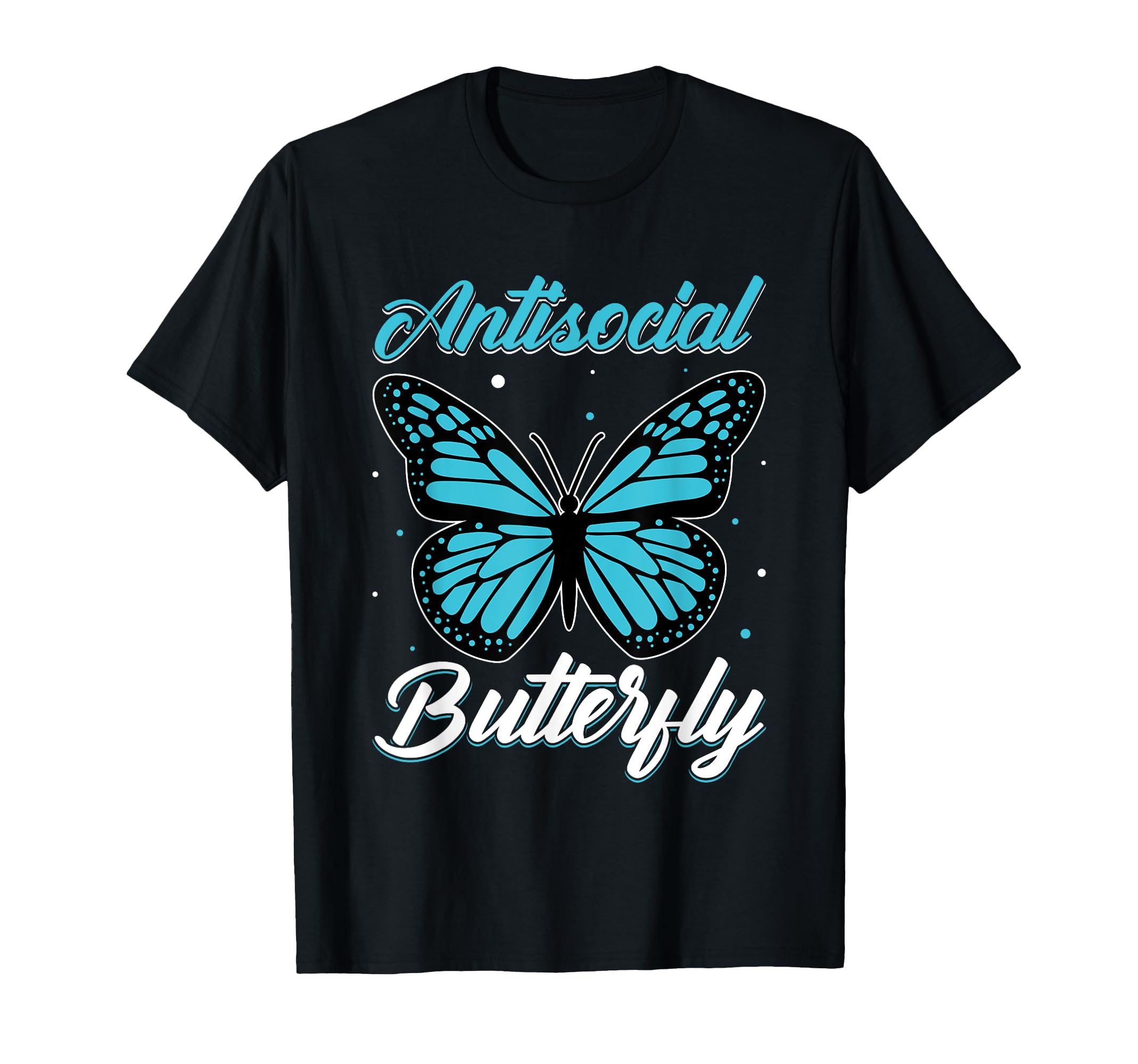 Antisocial Butterfly Loner Reserved T-Shirt - Minimalist Print for Adults - T-Shirt, Sweatshirt, Hoodie