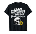 Dark Overthinker Skull Flower Funny T-Shirt - Graphic Print for Adults - T-Shirt, Sweatshirt, Hoodie
