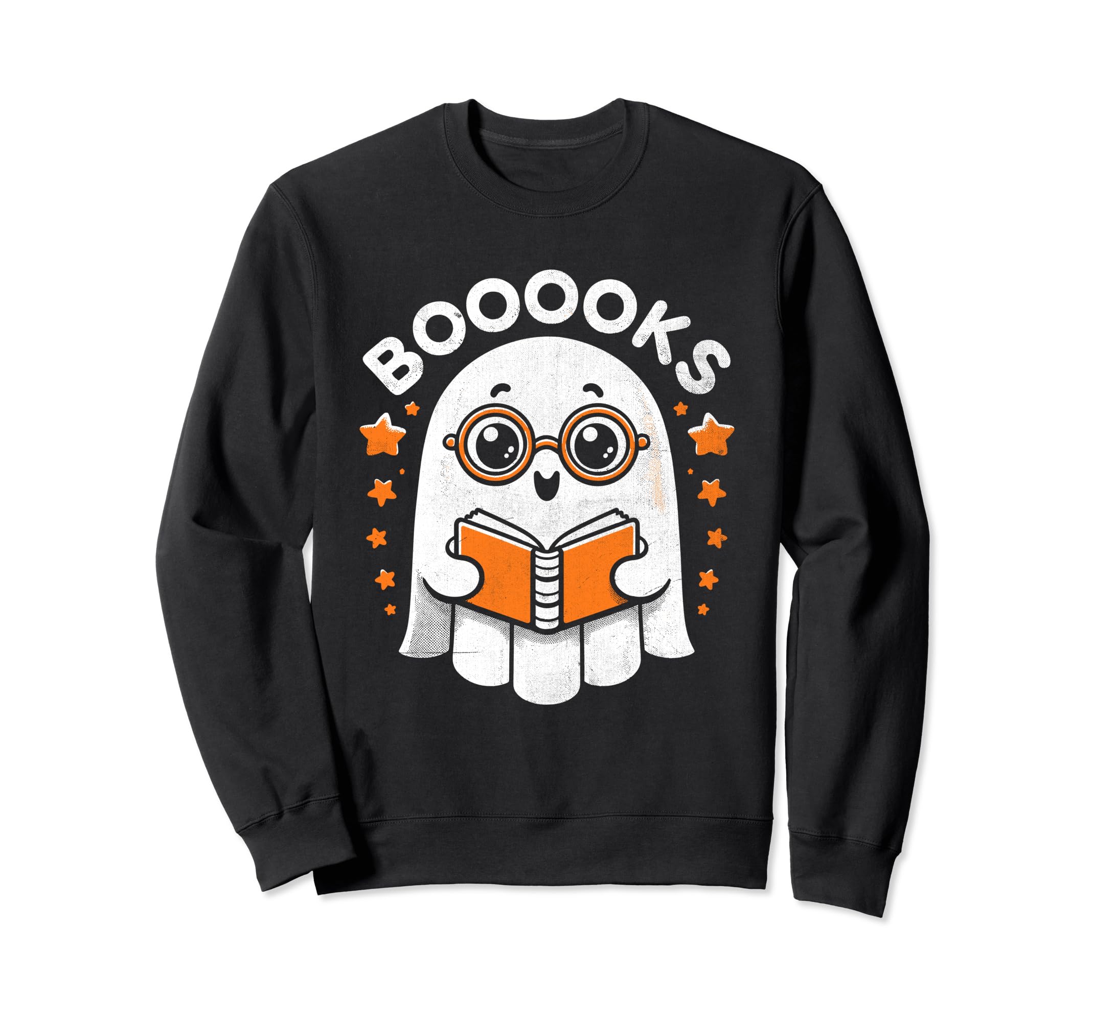 Booooks Ghost Halloween Book Bookworm Sweatshirt - Novelty Apparel Unisex - T-Shirt, Sweatshirt, Hoodie