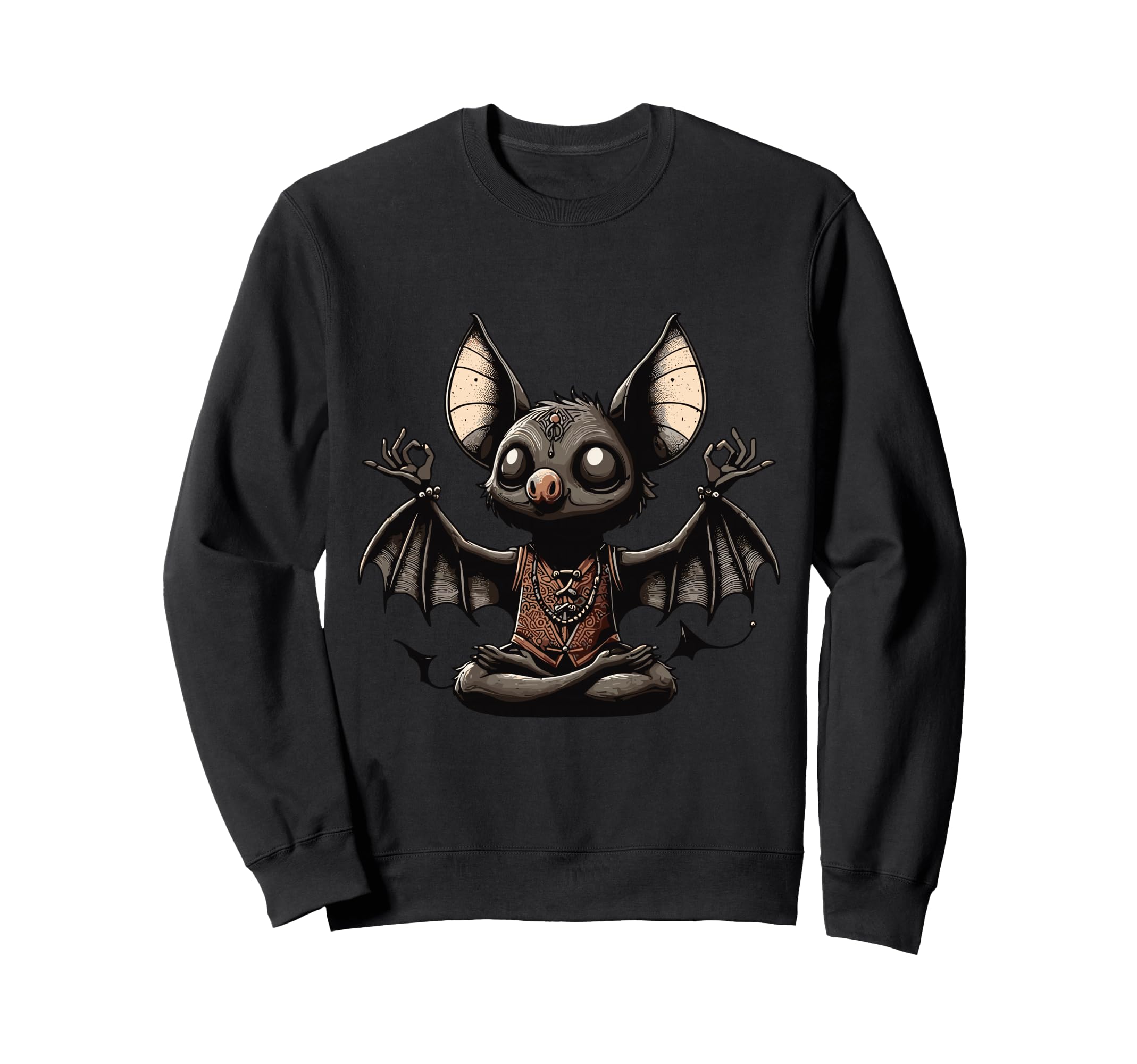 Meditation Bat Yoga Pose Relaxing Sweatshirt - Fun Novelty Design Unisex - T-Shirt, Sweatshirt, Hoodie