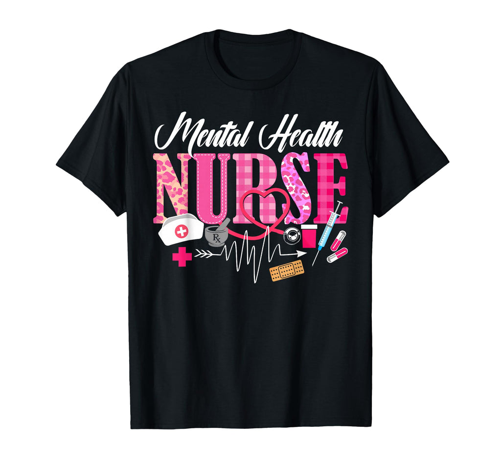 Mental Health Nurse Nursing Stethoscope T-Shirt - Unique Graphic Men Women - T-Shirt, Sweatshirt, Hoodie