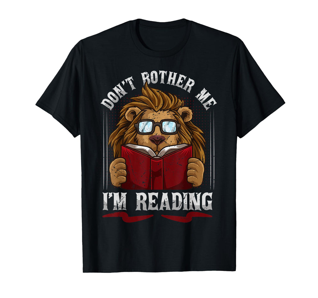 Book Reader Lion Funny Bookworm Reading T-Shirt - Streetwear Style Unisex - T-Shirt, Sweatshirt, Hoodie