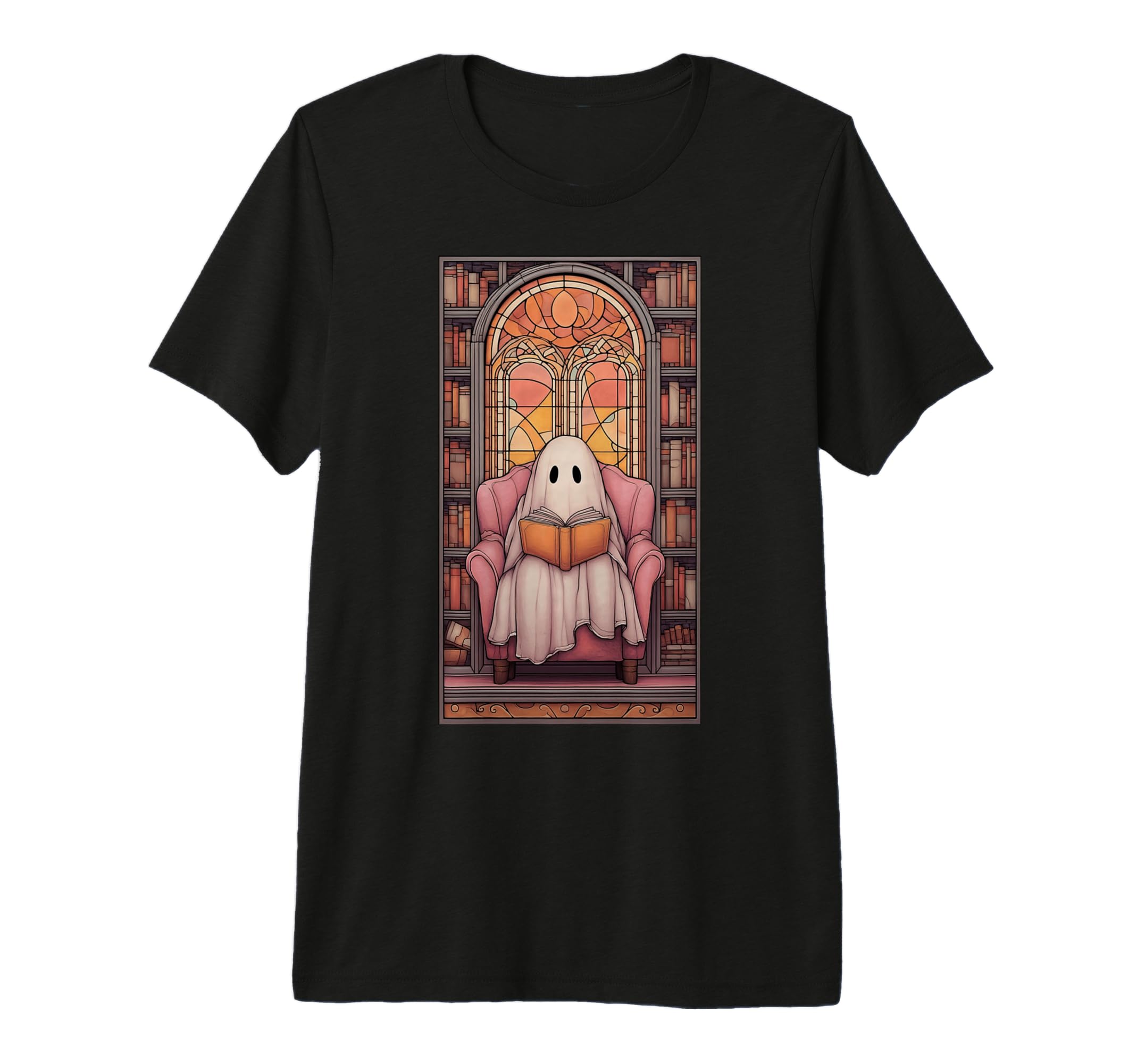 Ghost Reading Evening Reader Book Lover T-Shirt - Trendy Graphic Men Women - T-Shirt, Sweatshirt, Hoodie