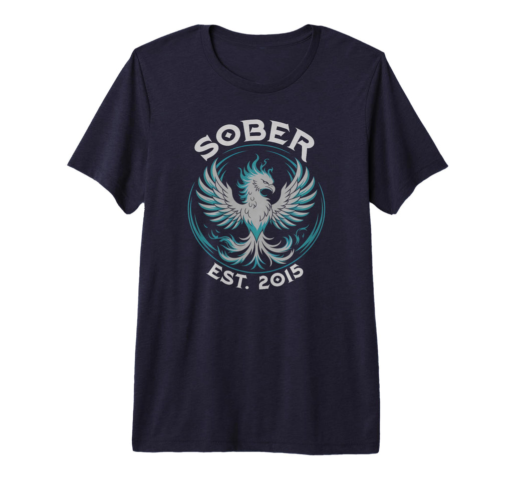 Sober Since 2015 Aa Recovery Est Na T-Shirt - Trendy Graphic Men Women - T-Shirt, Sweatshirt, Hoodie
