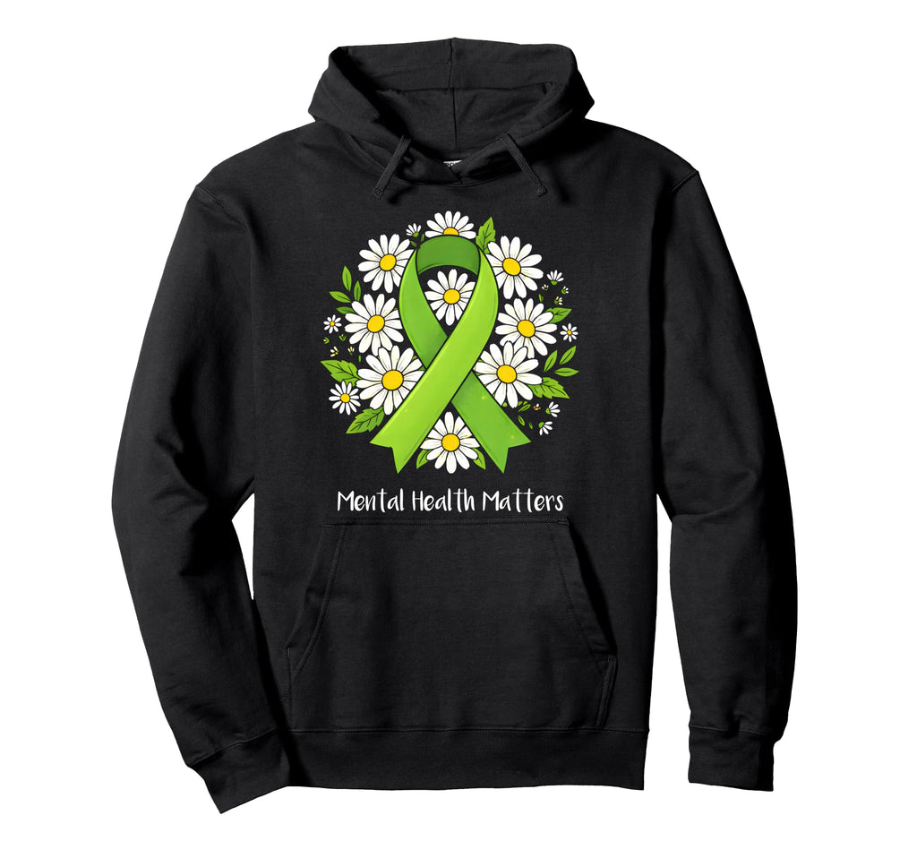 Mental Health Matters End Stigma Mental Hoodie - Novelty Apparel Unisex - T-Shirt, Sweatshirt, Hoodie