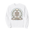 Yoga Meditation Lotus Pose Skeleton Sweatshirt - Streetwear Style Unisex - T-Shirt, Sweatshirt, Hoodie