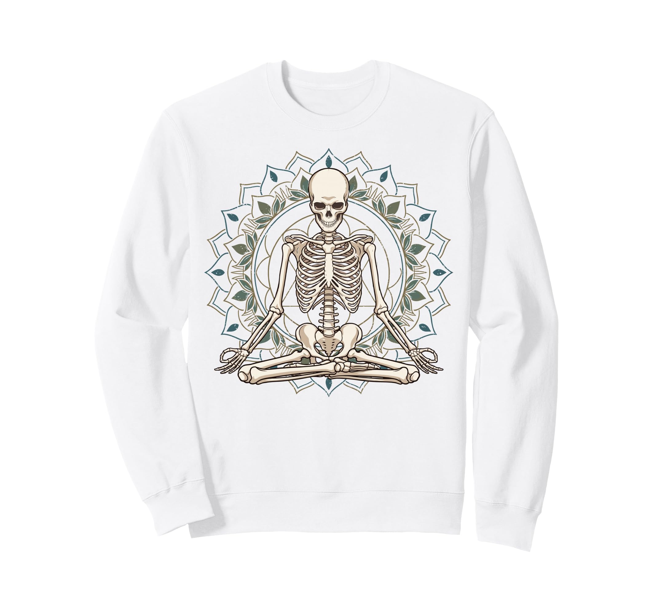 Yoga Meditation Lotus Pose Skeleton Sweatshirt - Streetwear Style Unisex - T-Shirt, Sweatshirt, Hoodie