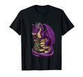 Majestic Dragon Reading Books T-Shirt - Casual Everyday Wear for Adults - T-Shirt, Sweatshirt, Hoodie