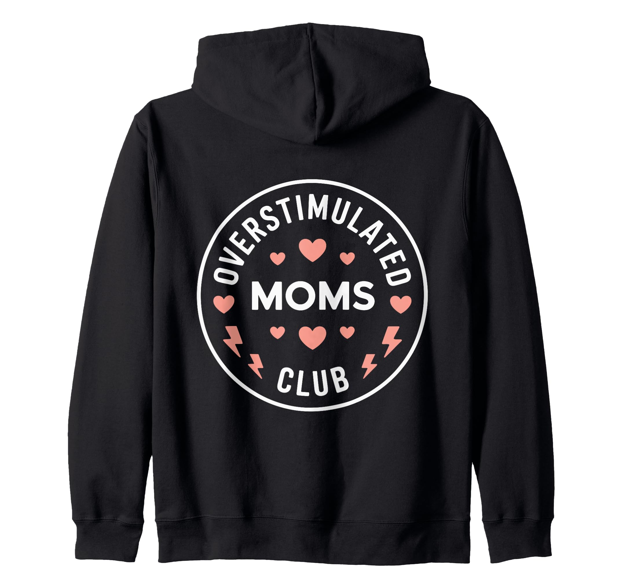 Groovy Overstimulated Moms Club Hoodie - Custom Art Print Unisex - T-Shirt, Sweatshirt, Hoodie