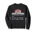 Abibliophobia Funny Bookworm Sweatshirt - Aesthetic Graphic for Adults - T-Shirt, Sweatshirt, Hoodie